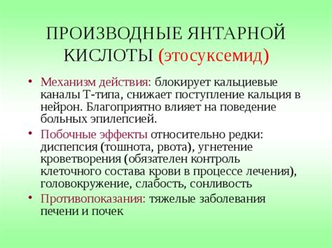 Побочные эффекты Полисорба и янтарной кислоты