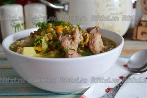 Сытный суп с мясом и овощами